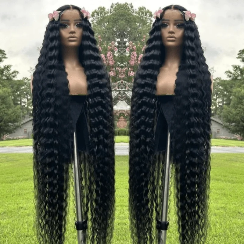 

Loose Deep Wave Human Hair 13x4 HD Transparent Lace Closure Wigs Human Hair Curly Lace Front Wigs For Women Halloween Christmas