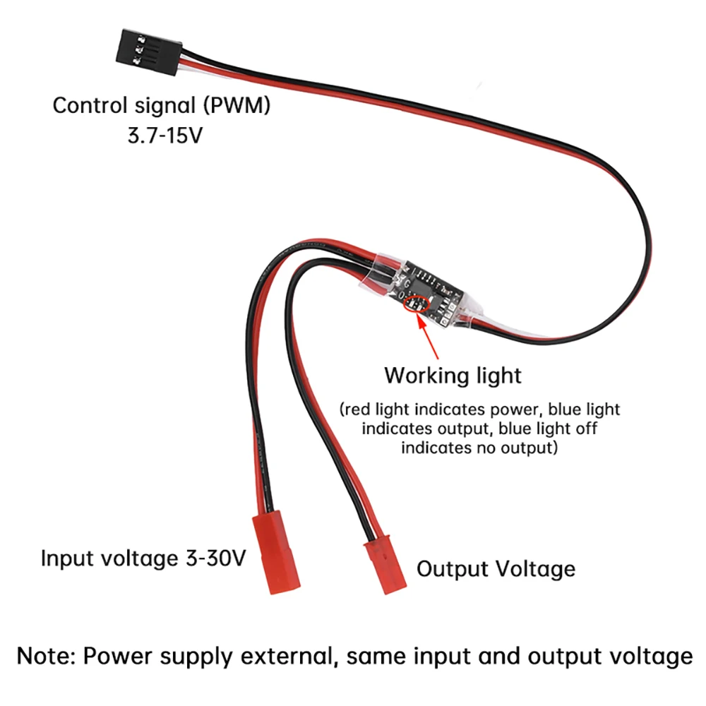 17A 8A 3V-30V Model Aircraft Water Pump Switch PWM Signal Control Unmanned Aerial High Current Remote Control Electronic Switch