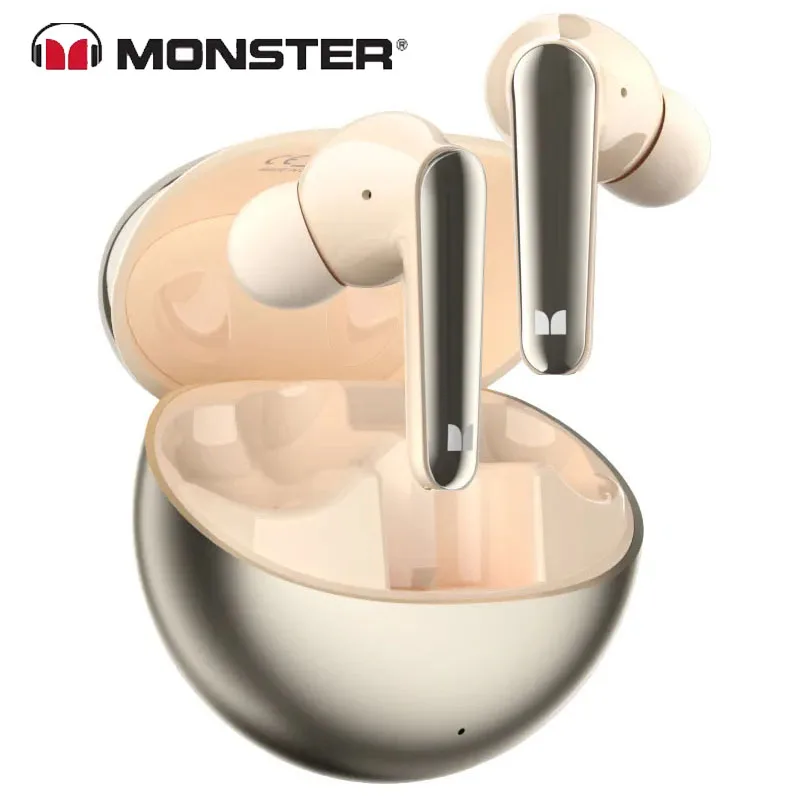 MONSTER Earphones Bluetooth N-LITE203 Wireless 5.3 Version Active Noise Reduction High Sound Quality E-sports Gaming Headphones