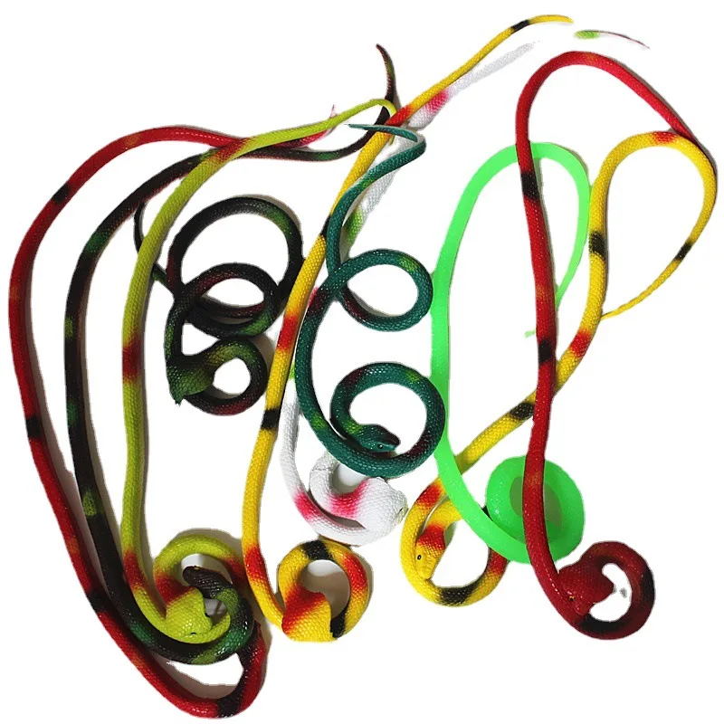 Realistic Plastic Tricky Toy Fake Snakes Boa Model High Simulation Toy Prank Halloween April Fool\'s Day Party Festival Gift