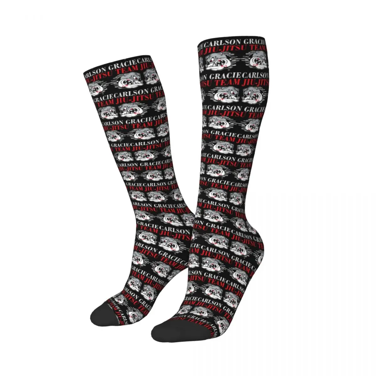 Carlson Gracie Jiu-Jitsu Team Logo Socks Harajuku Stockings All Season Long Socks Accessories for Man Woman Gifts