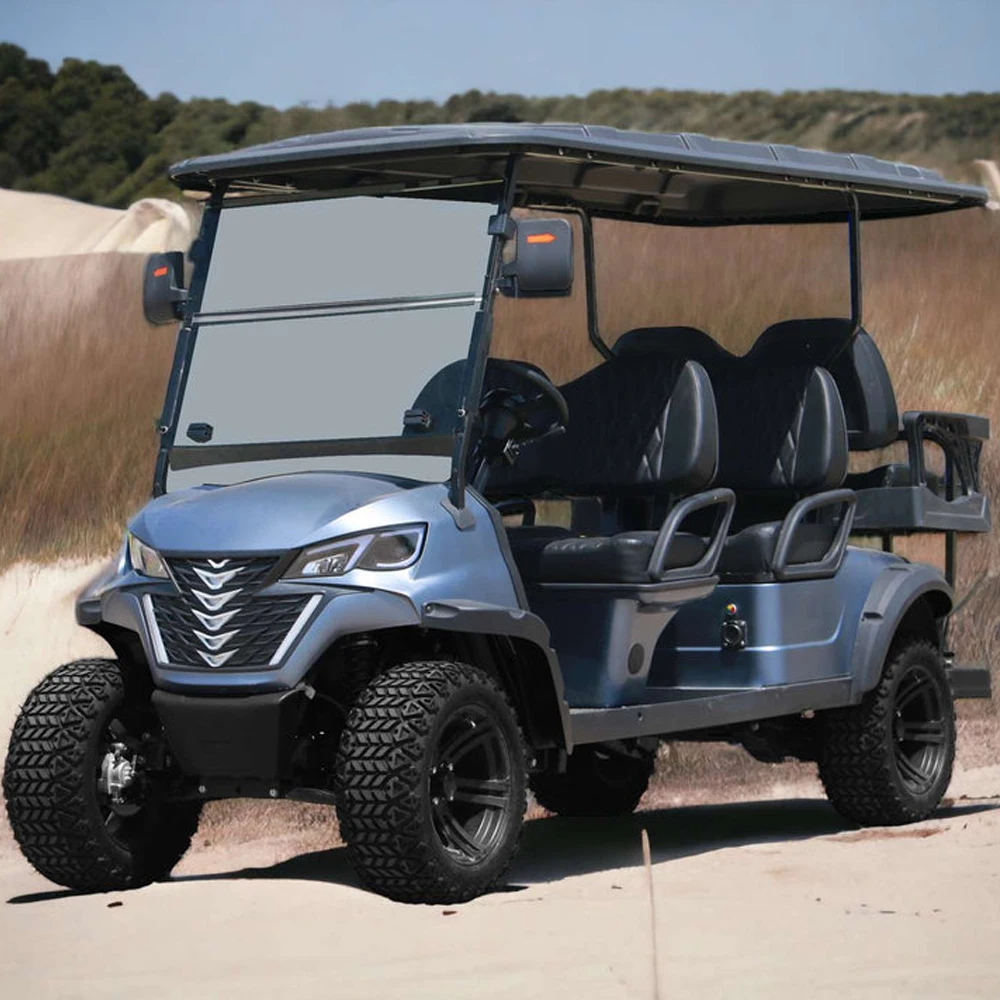 2024 New Power Battery Stable Quality Long Durability Golf Car Price 6 Person Electric Car 48V Lithium Battery Golf Cart