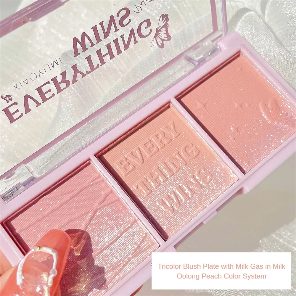 Creme de maquiagem Blush fosco, fórmula duradoura, impermeável delicado, saúde e beleza, brilhando Pearl Shimmer, fresco