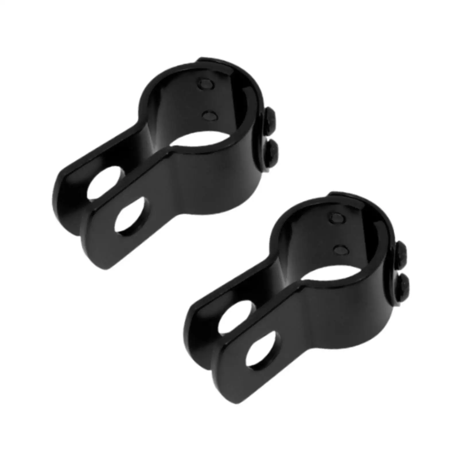 Portable Engine Guard Foot Pegs Bar Clamp Kit Sturdy Universal Easy Installation 1-1/4 inch U Brackets for 32 mm Engine Guard
