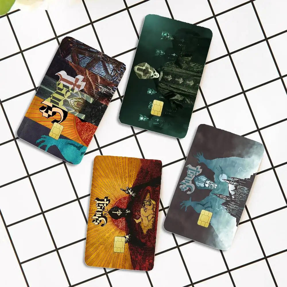 Rock Band G-Ghost Anime Front Cover Film Sticker Skin for Credit Debit Card Small Large Chip