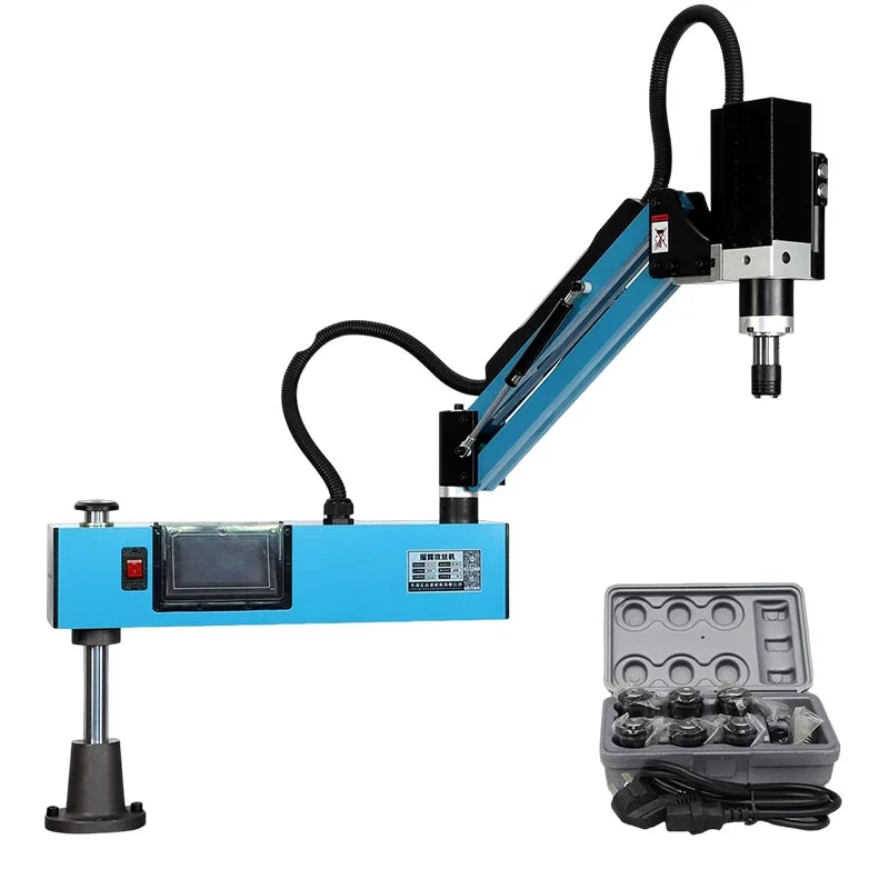 CNC Electric Tapping Machine Servo Motor Tapper Drilling Easy Arm Power Tool Threading Machine With Chucks