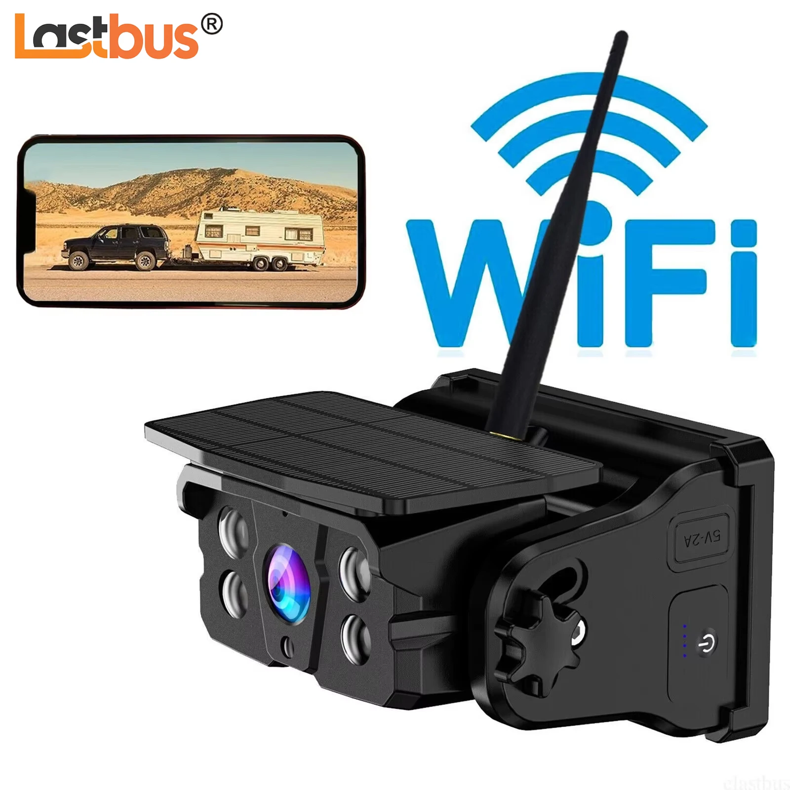 

Lastbus WiFi Magnetic Wireless Backup Camera Truck Trailer Hitch Rear View Camera HD 1080P Night Vision For iPhone Android