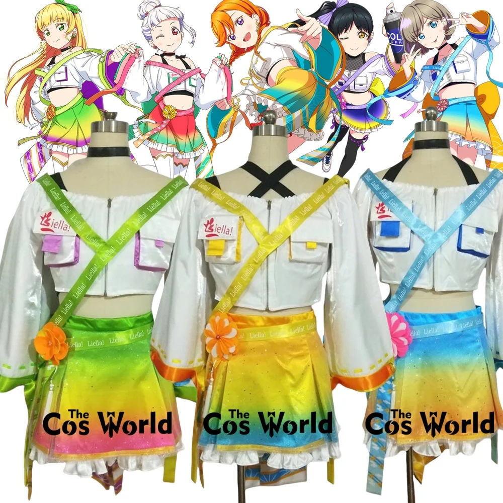 

Костюмы для косплея Love Live Superstar Liella: Яркие наряды Шибуя Канон, Тан Кэке, Араши, Чисато, с возможностью индивидуальной настройки, аниме-костюмы