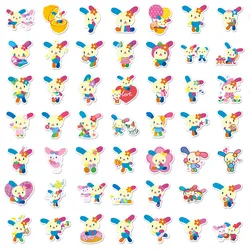 Usahana Bunny Stickers 50 Pieces Set Cartoon Anime Cute Scrapbooking Sticker Book Decor Waterproof