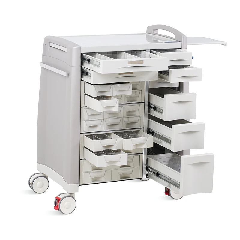

SKR058-CT ABS Multifunction Several-layer Drawer Hospital Medicine Medical Trolley