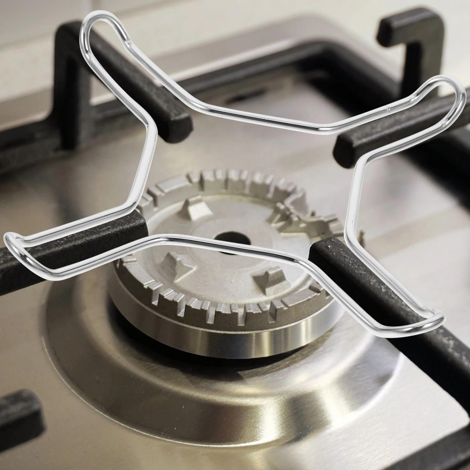 

Stainless Steel Pan Stand Gas Hob Support Rack Kitchen Stove Top Cookware Holder Universal Coffee Pot Maker Wok Ring