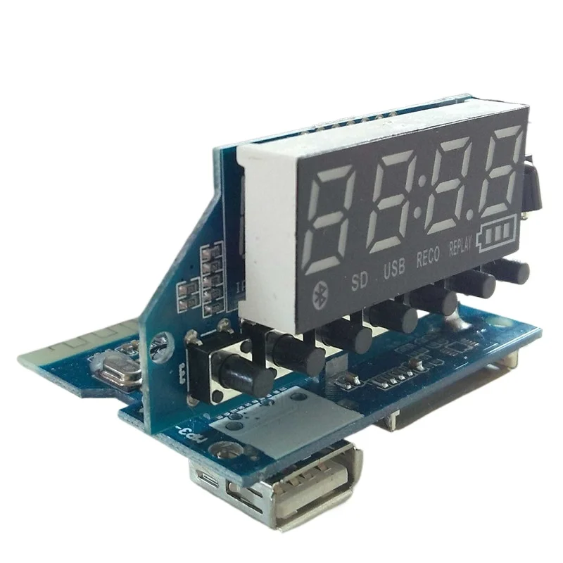 Bluetooth Digital Display USB Decoder Board Recording FM Button Remote Control Special Universal Decoder APE Compatible MP3-2207