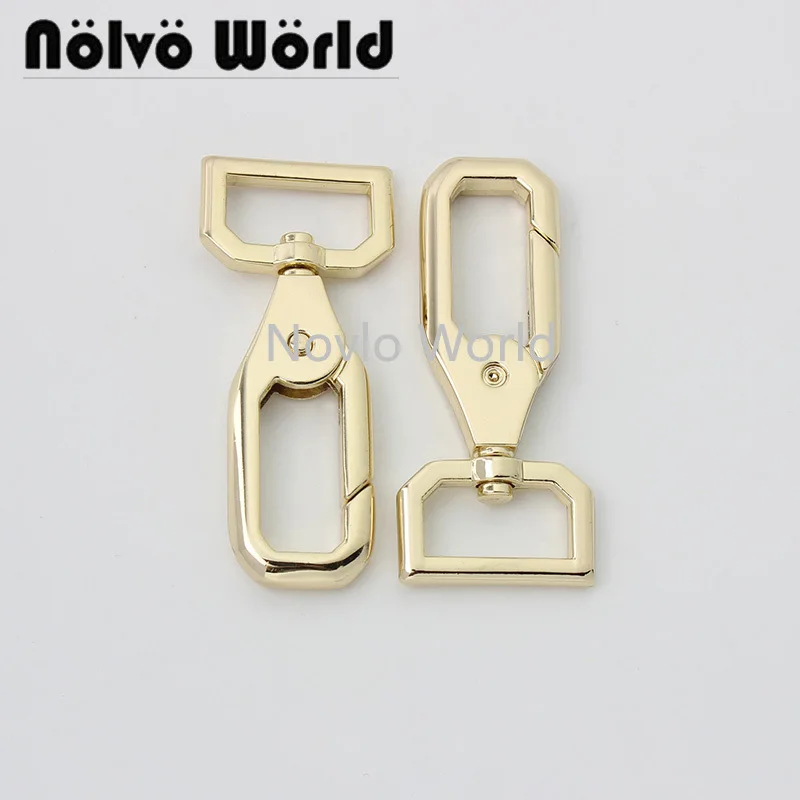 20-100pcs 3 colors 61x19mm 3/4 Inch metal snap hook light gold plating strong bag swivel snap hook for bag