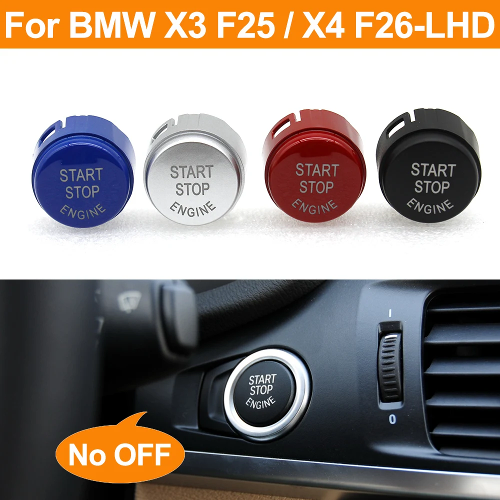 LHD RHD Engine Ignition Auto Start Stop Switch Button Cap For BMW X3 F25 X4 F26 61319291691