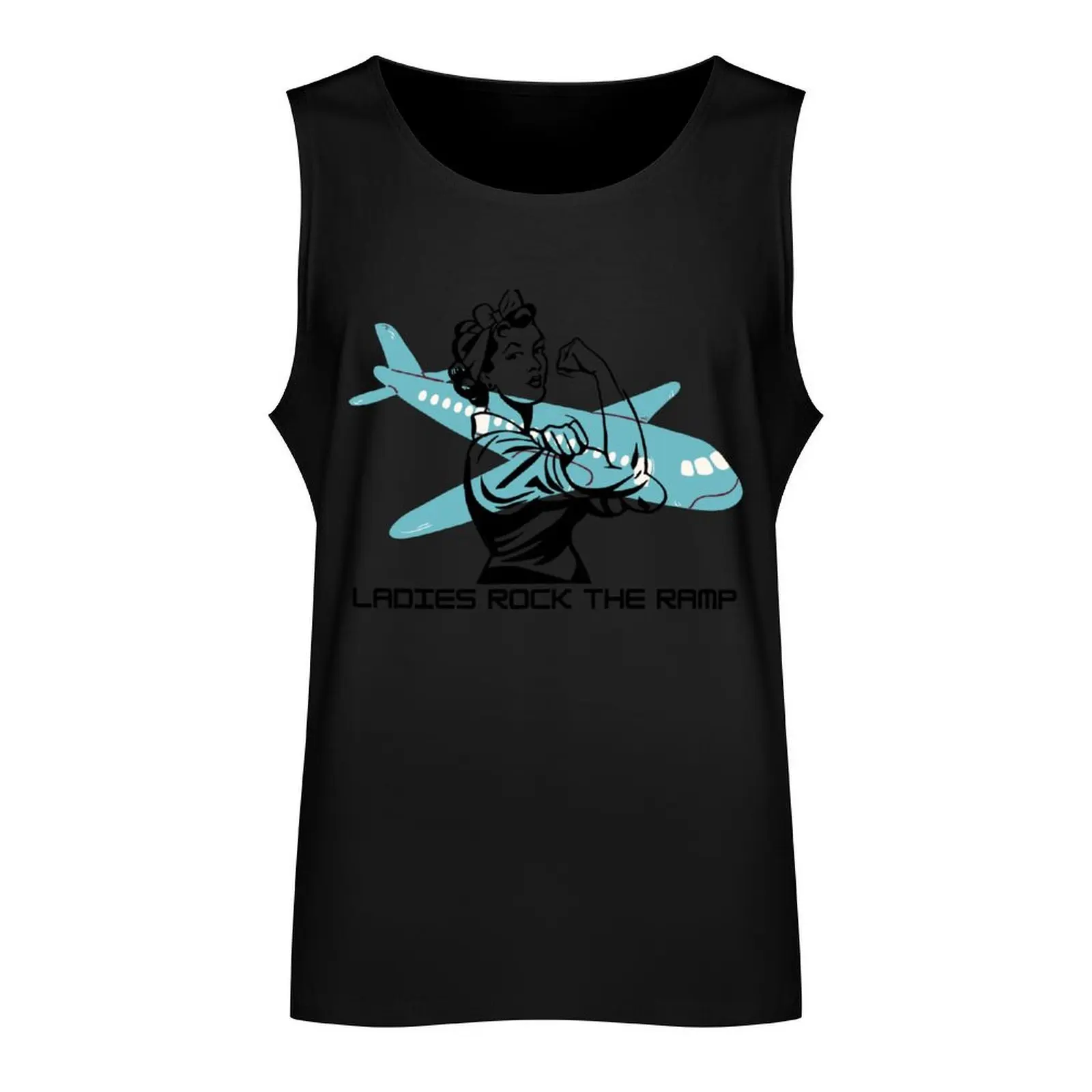 Ladies Rock The Ramp Tank Top summer Men's tops anime top