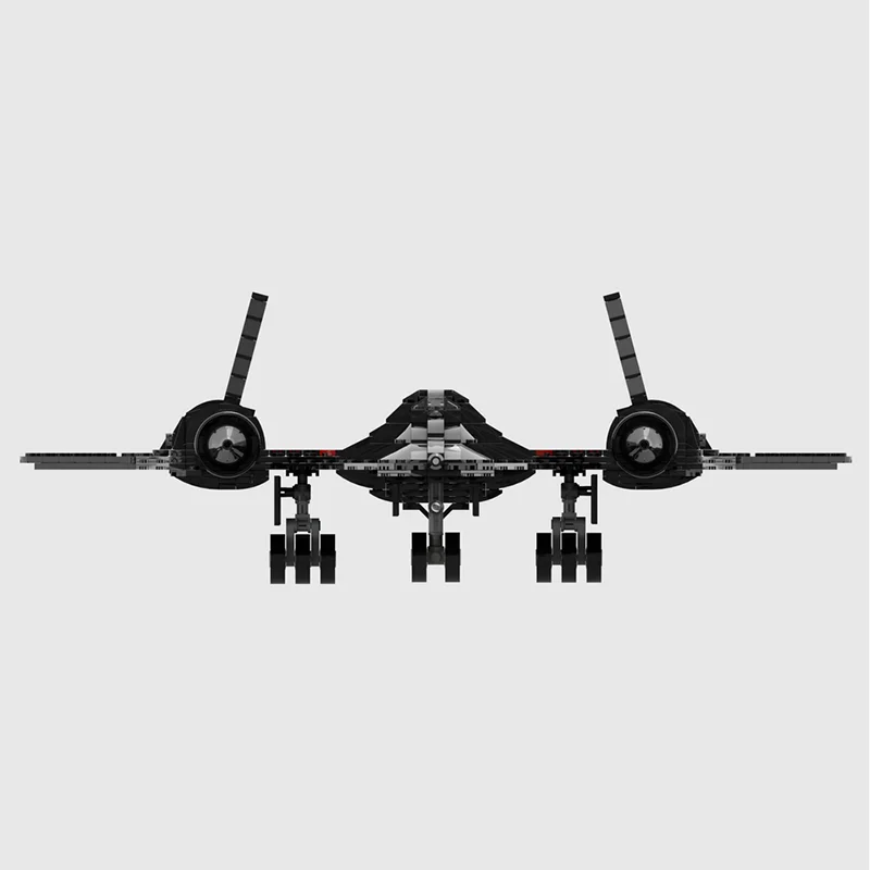 1800 個 MOC ロッキード・マーチン SR ブラックバード 1 スケールモデルビルディングクリスマスギフトブロック DIY おもちゃ創造的な教育子供の誕生日
