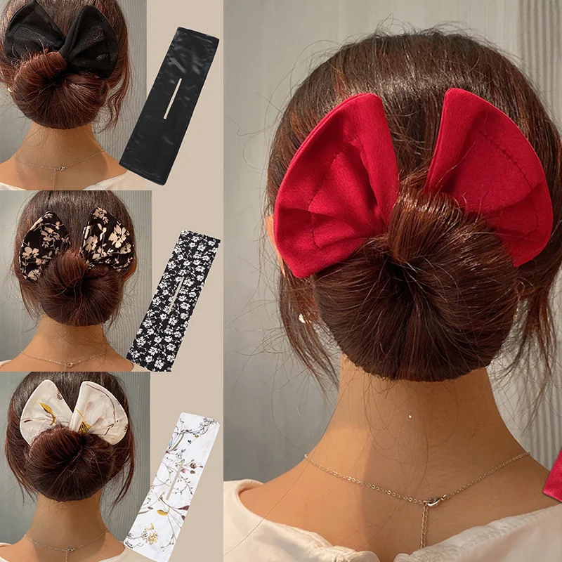 Diadema de alambre anudado para mujer y niña, cinta para el pelo, Donut, herramienta de peinado