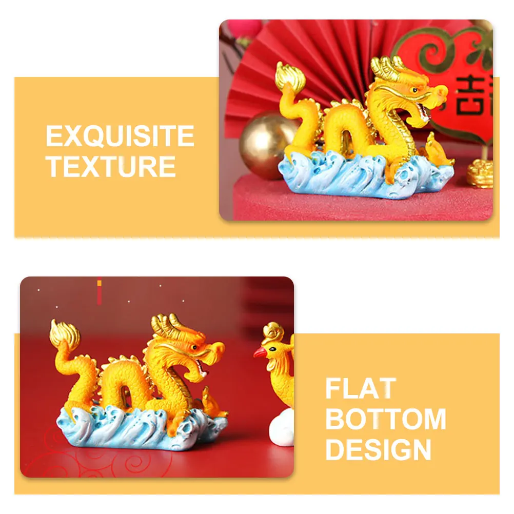 

Mini Cake Decor Dragon Statue Resin Cupcake Ornament Micro Landscape Baking Decoration Party Supplies Fake Animal Animal