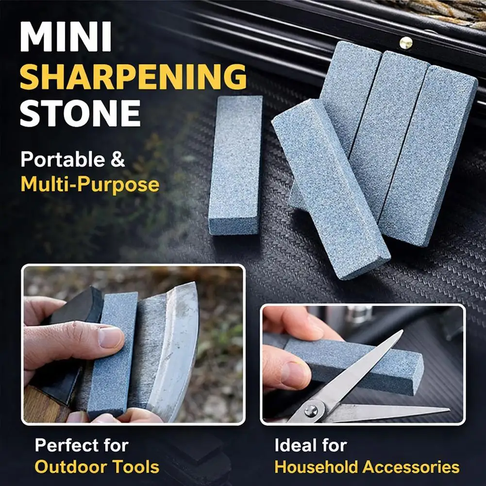 Mini Green Silicon Carbide Sharpening Stone, Portable Pocket Whetstone for Knife Scissor Chisel Edge Grinding Mini Whetstone - view 4