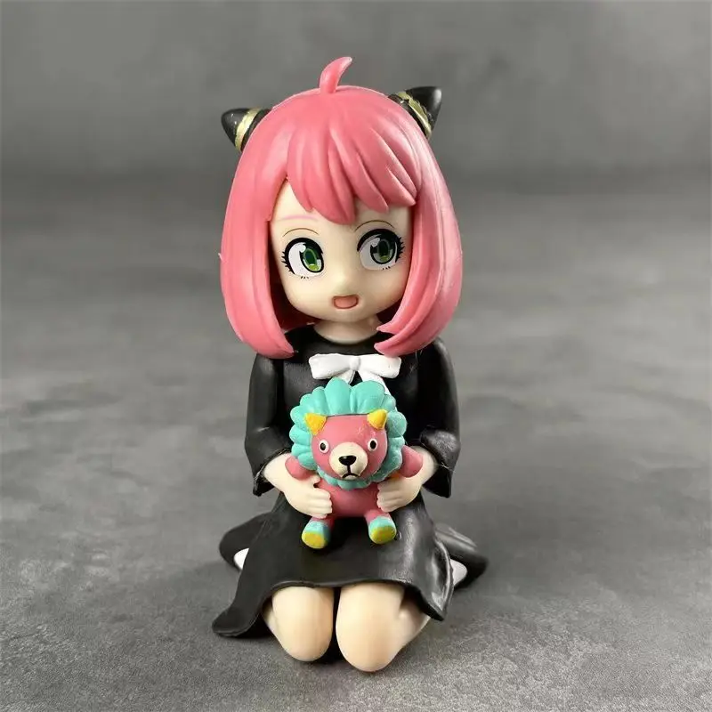 Anime espion × famille mignon fille Anya figurines expérience 007 modèle Kawaii tueur enfants jouets cadeau d'anniversaire voiture ornement en boîte