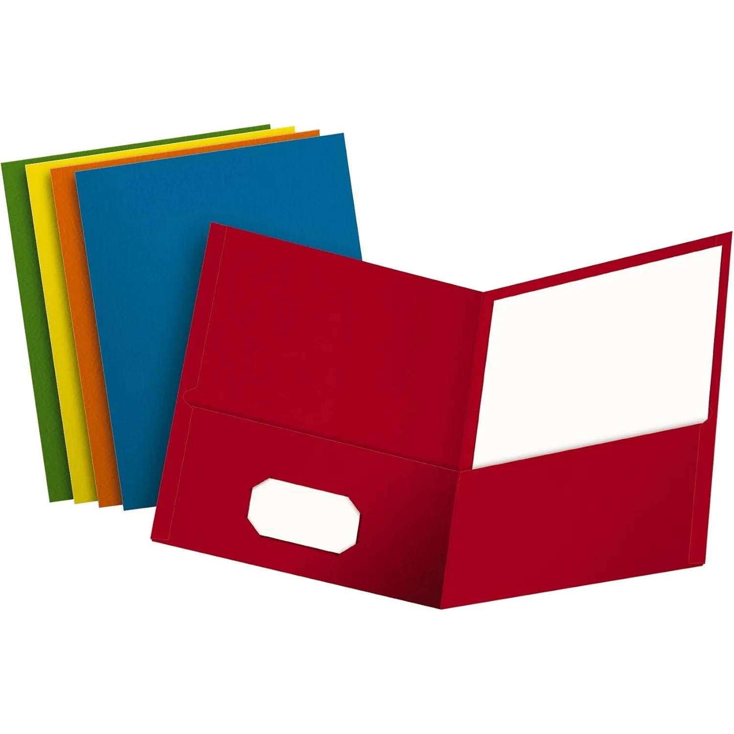 Oxford Double Pocket Folders, Assorted Colors, Letter Size, 25 per Box