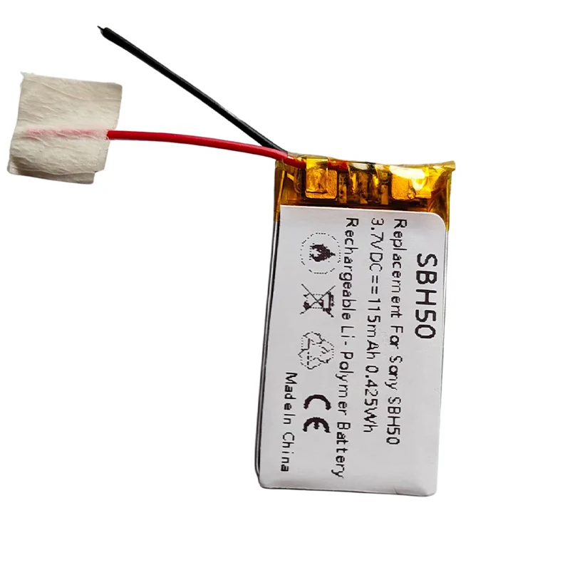 Batería de 3,7 V AHB480832N2 AB291634PG para auriculares Bluetooth Sony SBH20 SBH24 SBH50 SBH52 SBH60 SBH70 SBH80 SBH90C SBH82D