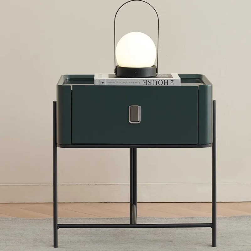 

Light luxury minimalist bedside table, high-end small apartment, new narrow-sided household bedroom storage