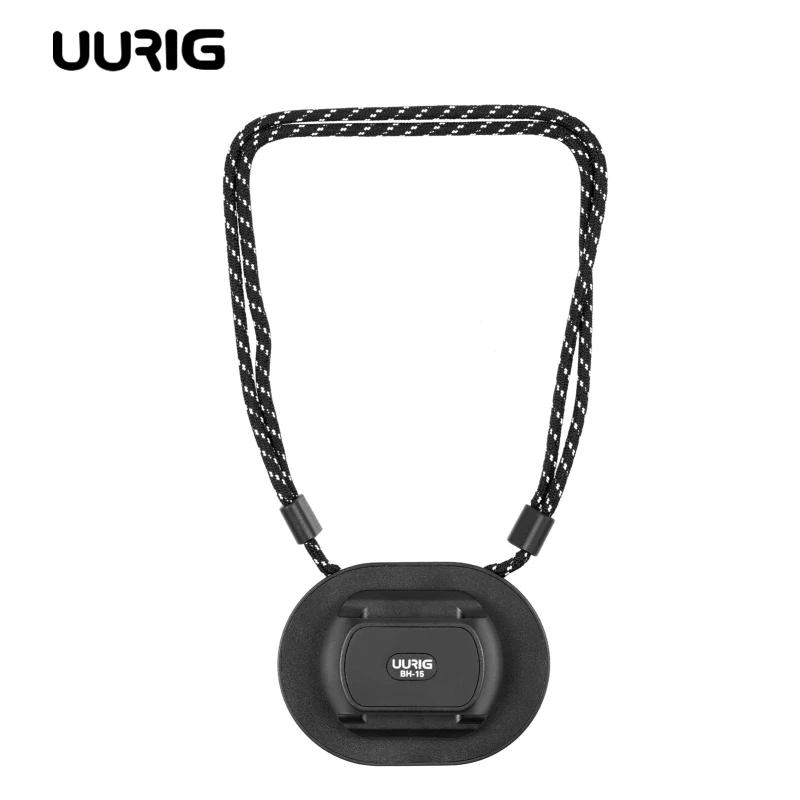 UURIG BH-15 Universal Body Camera Mount Magnetic Neck Holder Camera Mount Replacement for BOBLOV & Most Body Cam Stick to Clothe