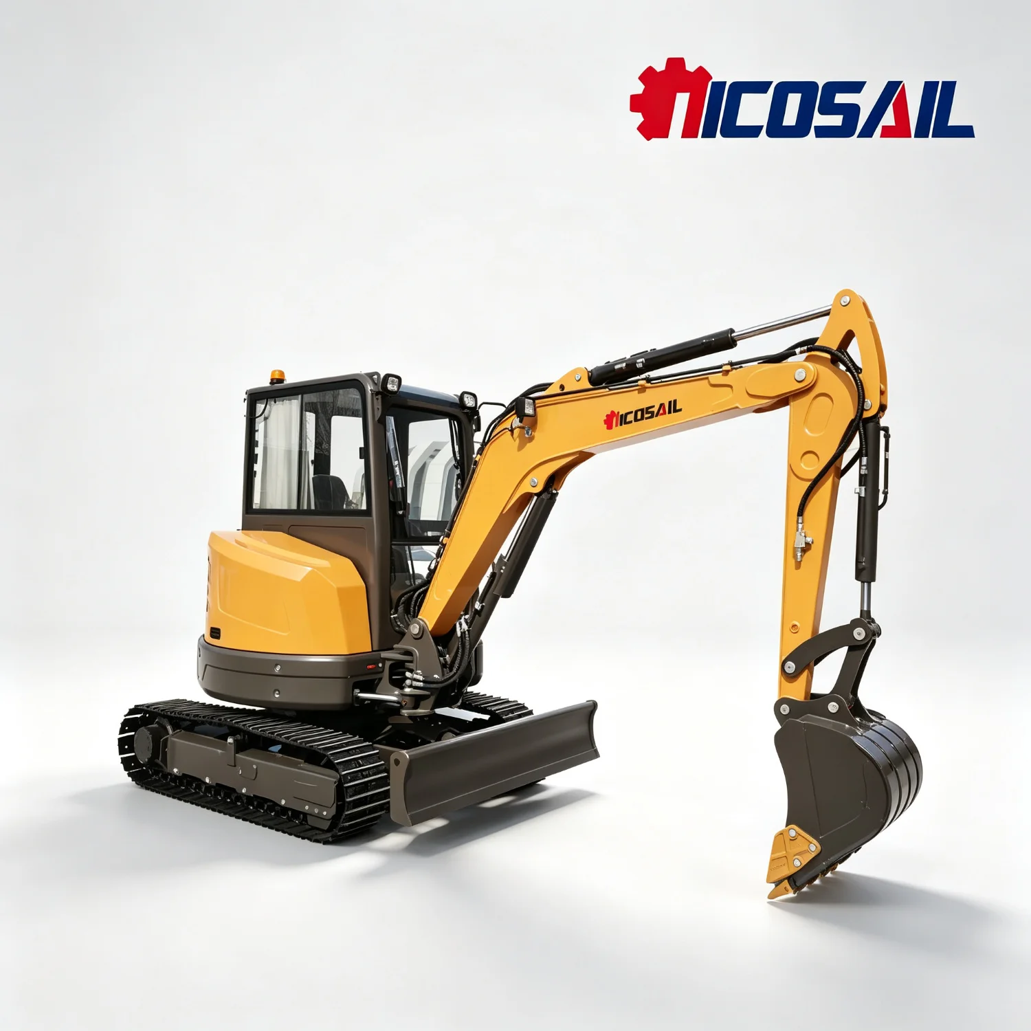 Heavy Duty 4 Ton Hydraulic Excavator Customizable Crawler Digger for Infrastructure, Basement Excavation & Construction