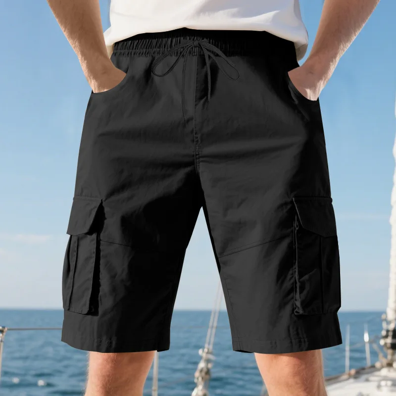 Multi Pocket Cargo 5 Inch Shorts for Men, Summer Loose Squat Friendly Athletic Pants Casual Daily Outdoor Sports Bottoms
