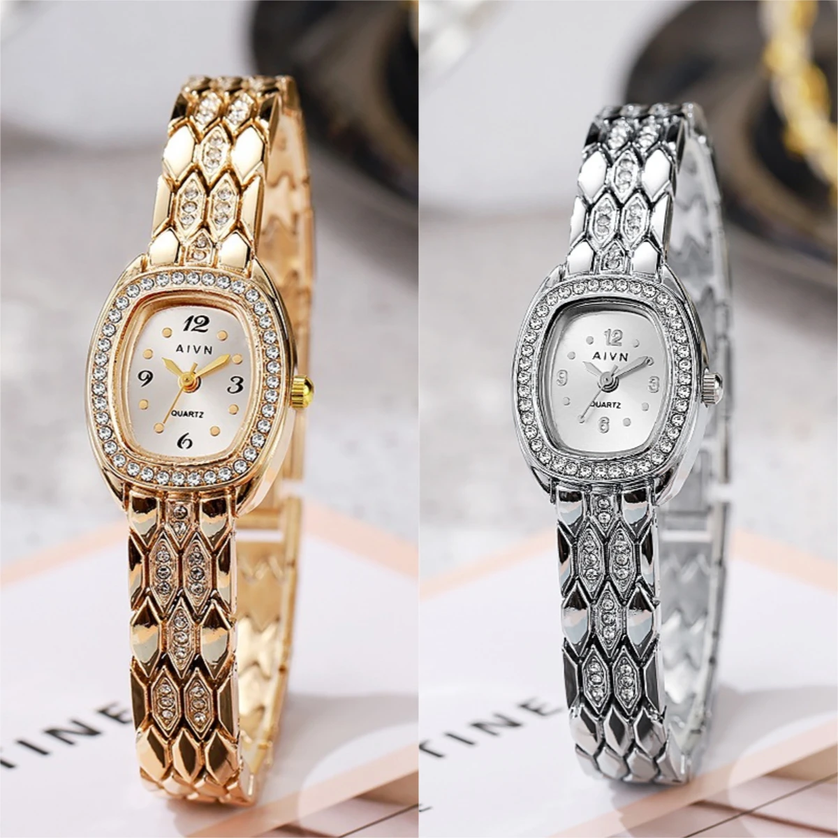 

Luxury Bracelet Watches Diamond Studded Fashion Women Quartz Watch Ladies Girl Gift Wristwatches Wholesale Relojes Para Mujer