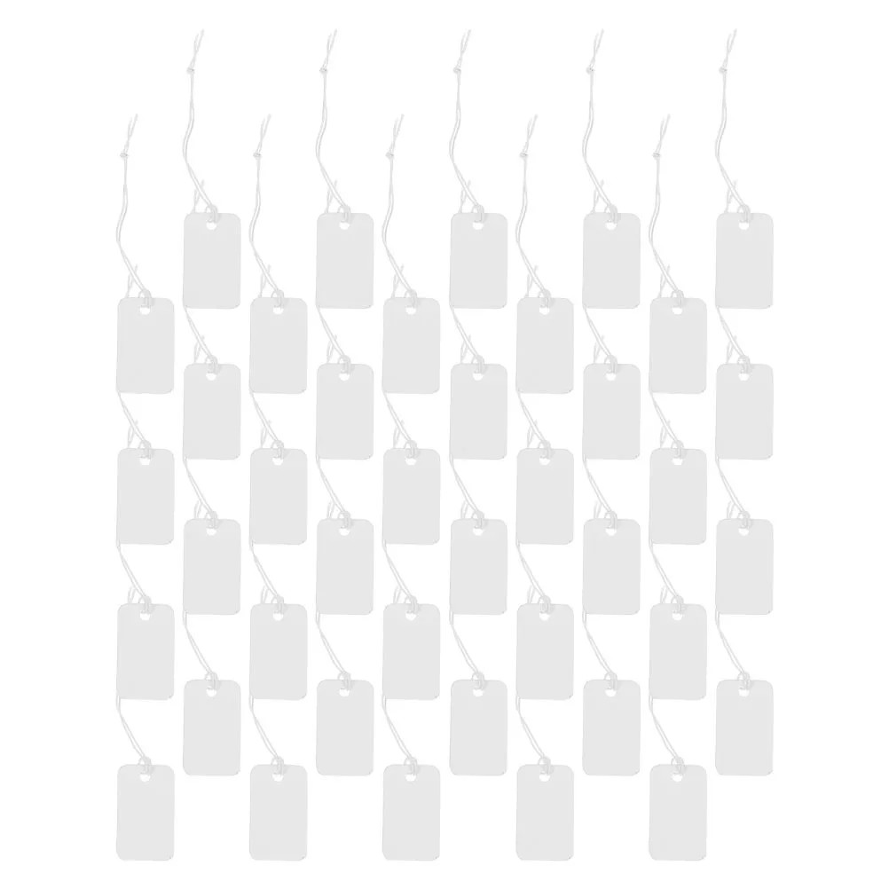 

200Pcs Price Tag Hanging Paper Tags Blank for Jewelry Gift Displays Shop Price Label Handwriting Jewelry Tag Hangtag