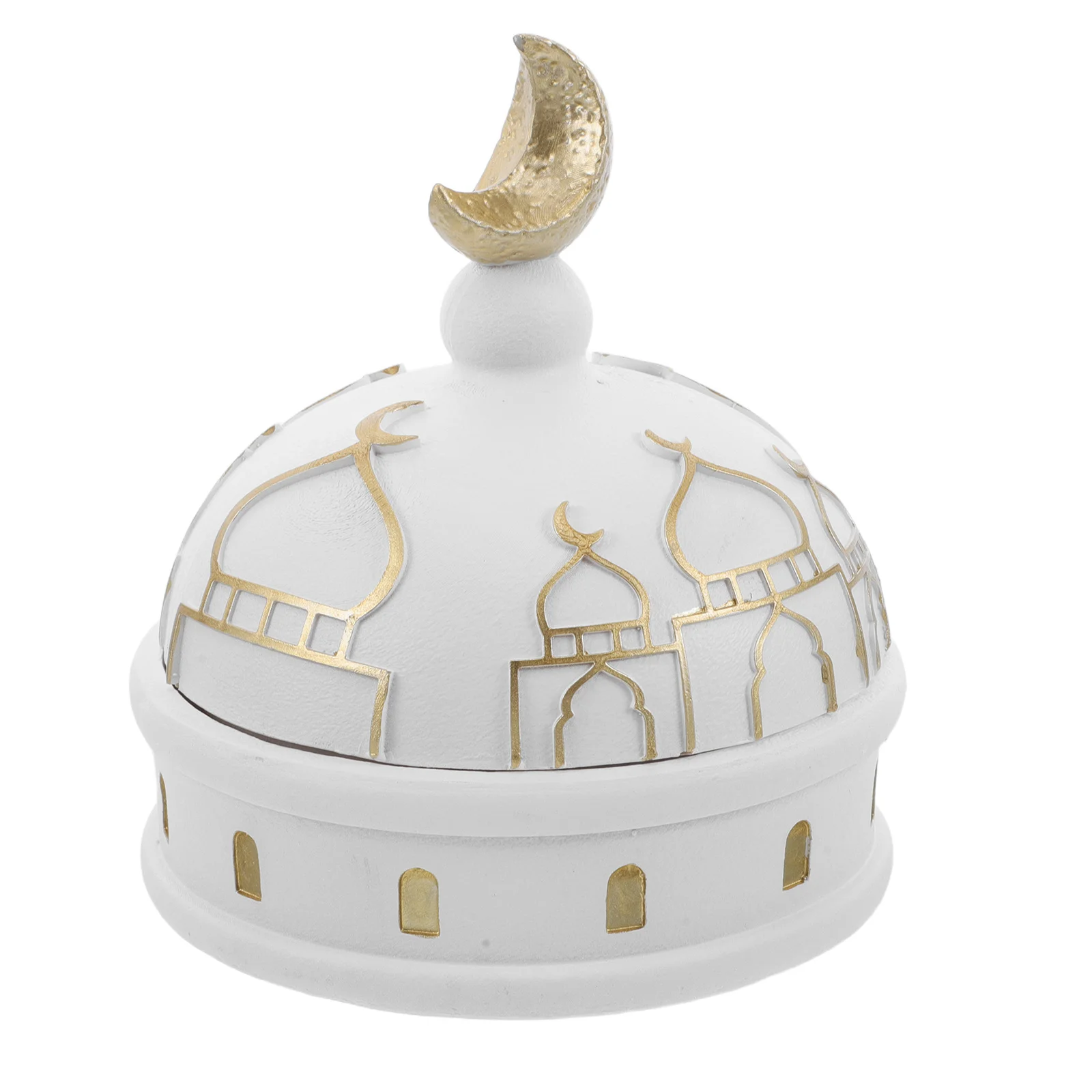 جرة حلوى رمضان مع غطاء عيد مبارك وجبات خفيفة صندوق حاوية طبق عربي وعاء السكر طبق تقديم الحلوى صينية الحفلات راتنج الشرق الأوسط #1