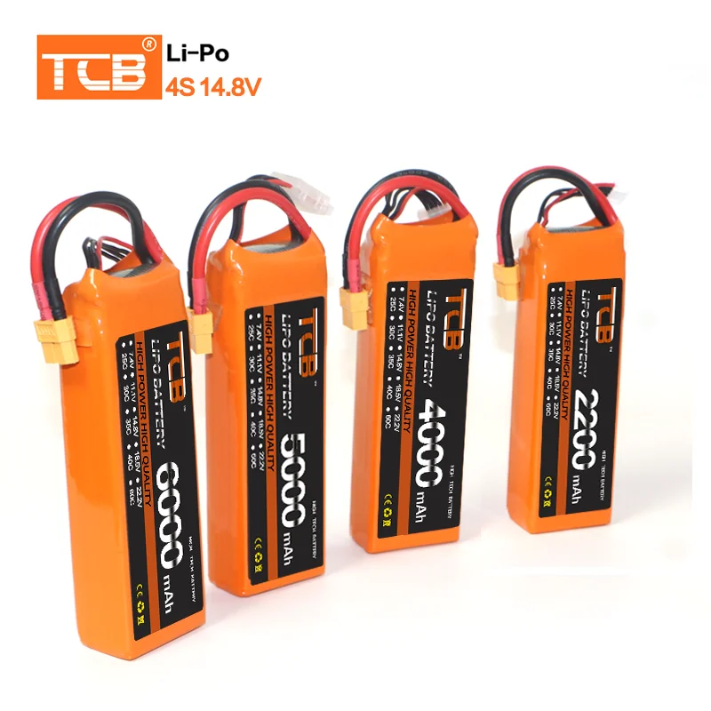 Bateria Lipo 4S 14.8V 30C 50C 60C 90C 5000 6000mah 2200mah 1500 1800 2600 3000 3300mah 4000 10000 12000 22000mah XT60 części do zdalnego sterowania