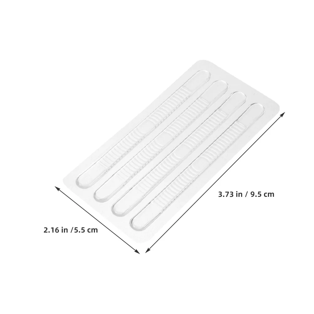 24 個のシリコーンヒールグリップクリア滑り止めパッドハイヒールブーツスニーカー用再利用可能な粘着インサート女性フットケアツール