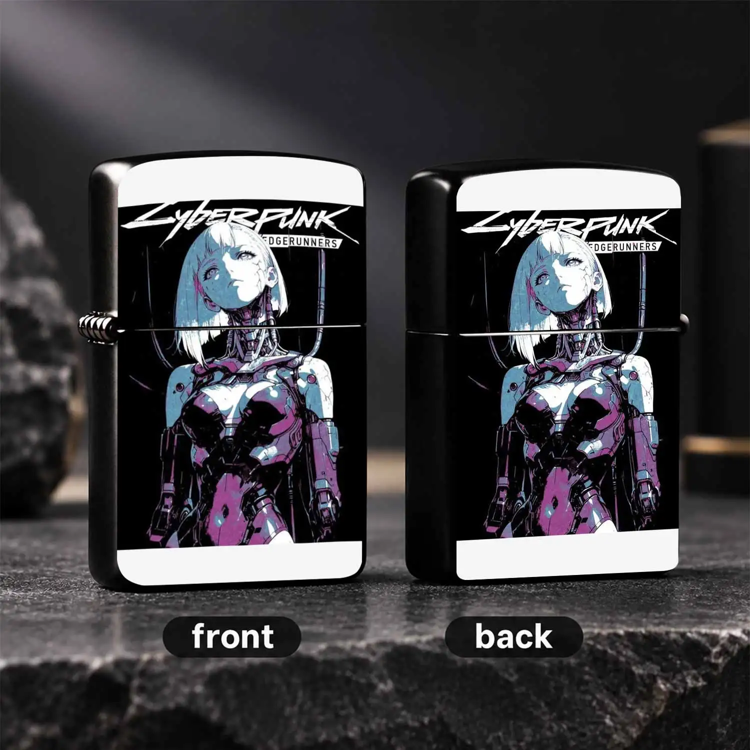Cyber Edgerunners Themed Lighter, Anime Lucy Character Creative Collectible, Stylish Cool Portable Accessory For Daily Use, Ideal Festive Holiday Surprise Gift For Anime Fans Desktop Display Decor A Humorous And Interesting Lighter