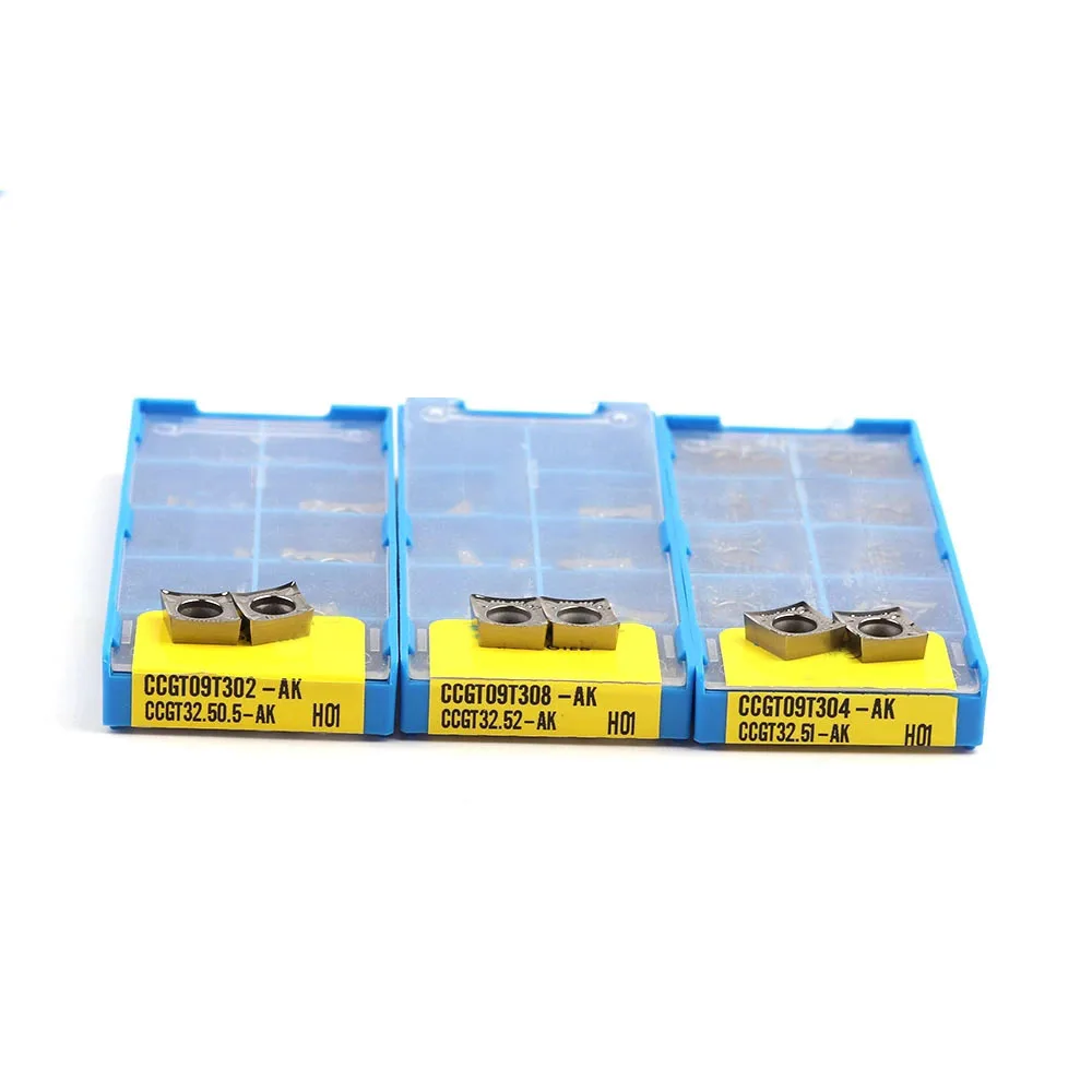 Imagem -06 - Torneamento Cnc Insere Lâmina de Alumínio Carbide Lathe Cutter Tool para Alumínio Cobre Madeira Ccgt060204 Ccgt09t304 Ccgt120402 ak H01