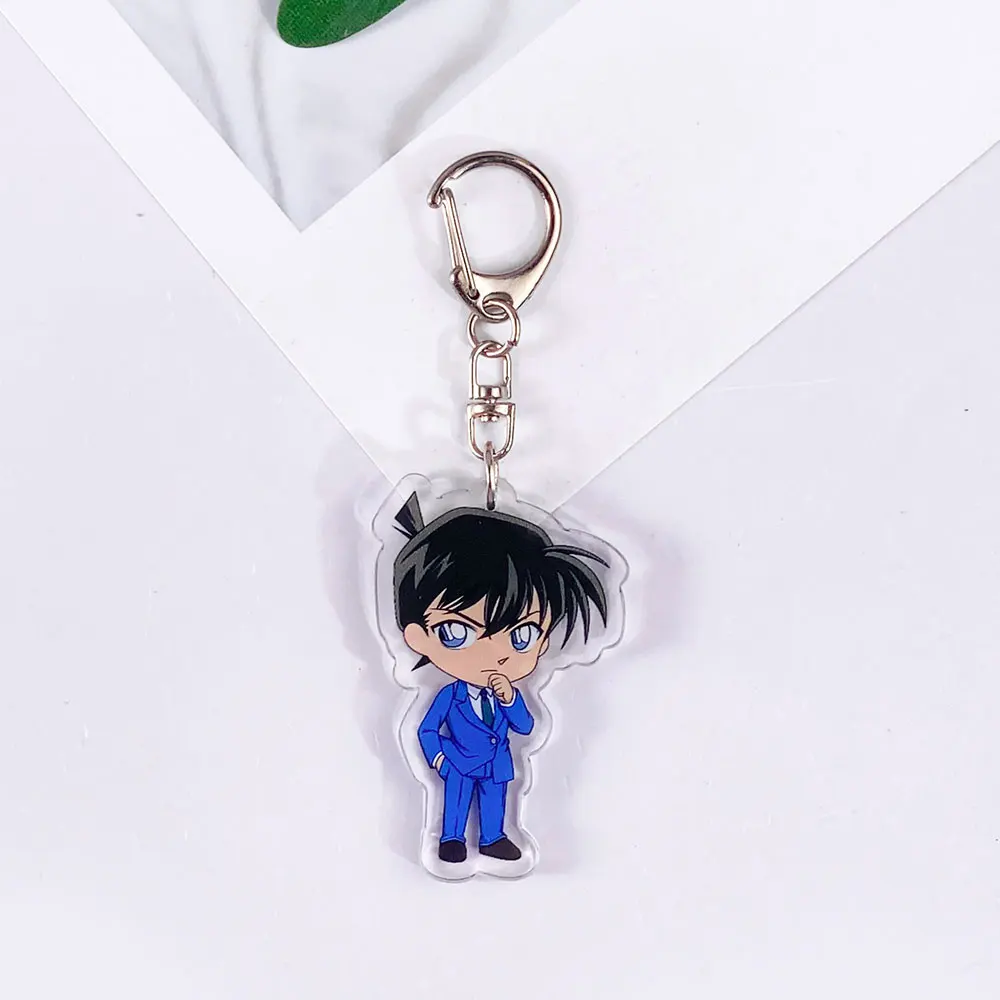 شخصيات أنيمي المحقق كونان الاكريليك لطيف المفاتيح الاكسسوارات حقيبة سحر ظهره قلادة الكرتون كيرينغ هدايا للأصدقاء