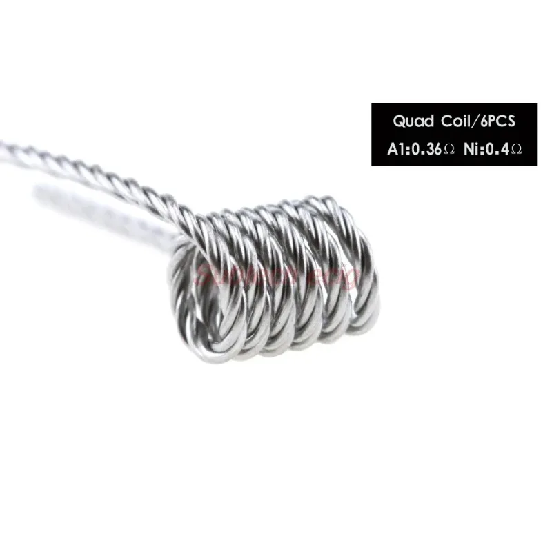 Kit de bobinas prefabricadas Pirate NI80, 8 en 1, Alien funded Tiger Clapton Core Mix Twisted Flat Hive Quad A1, Kit de bobinas prefabricadas