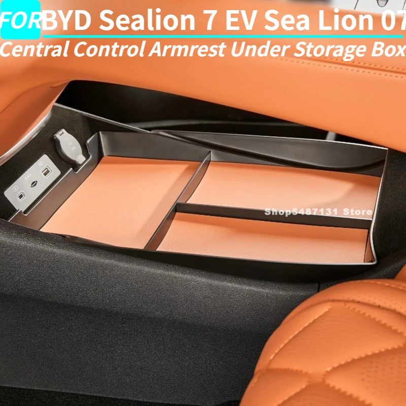 

Автомобильный центральный подлокотник под ящик для хранения для BYD Sealion 7 EV Sea Lion 07, аксессуары для интерьера 2024 2025 2026