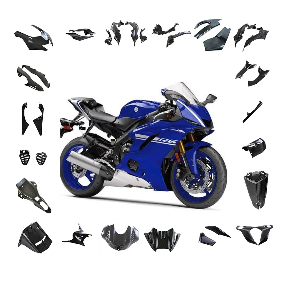 100% 3K Full Carbon Fiber Fairing Motorcycle Body Parts Accessories For  R6 2017+  Fairings kit