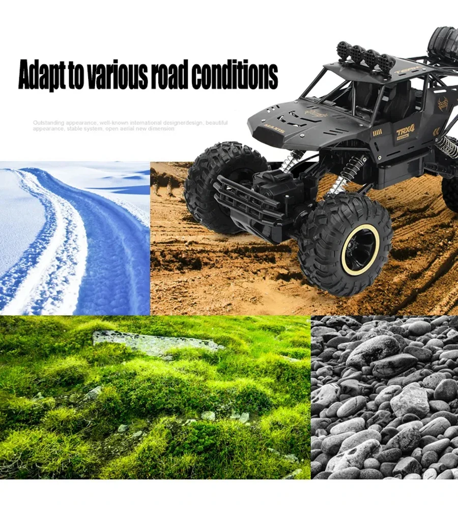 Oike 1:16 /1:12 All Terrain RC Car 30KM/H High Speed 4WD Electric Remote Control Buggy 4X4 Off-Road Truck Vehicle Model Toy Gift