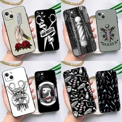 Barber Hair Stylist Case For iPhone 16 15 11 12 13 14 Pro Max 12 13 Mini X XS Max XR Plus Cover Coque