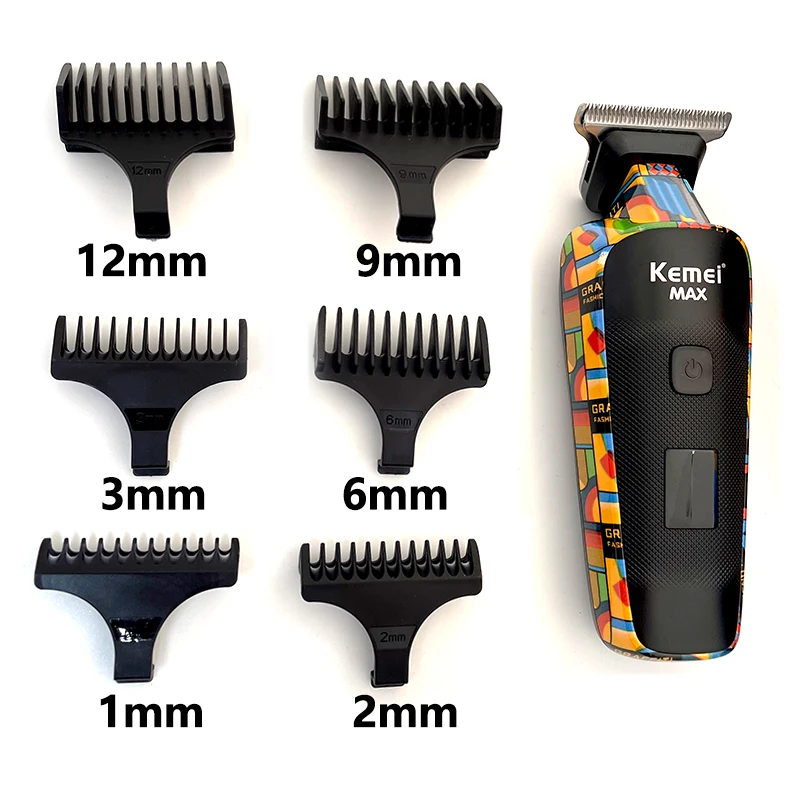 Kemei Multifunctional ไฟฟ้าที่ตัดขนครัวเรือน Trimmer การพิมพ์ Graffiti มีดโกน USB ชาร์จ Barber Shop KM-5090