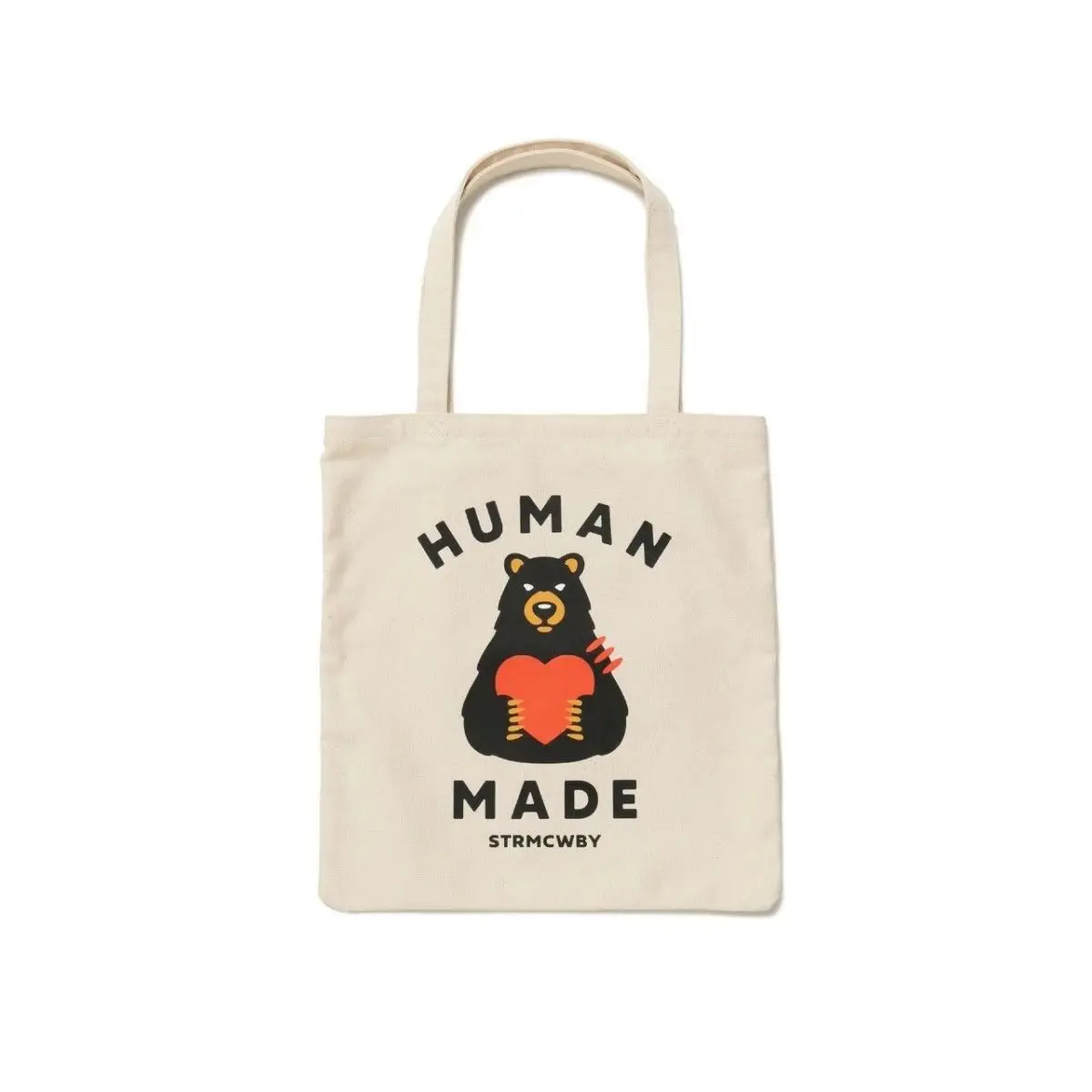 Human Made Canvas Handbag Student School Book Storage Eco-Friendly Shopping Bag Stylish Outdoor Portable Tote Bag