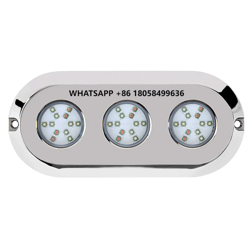 

WEIKEN High Intensity 180W Ocean Marine Led Boat Underwater Light 12V Waterproof IP68 Swimming Pool Lights