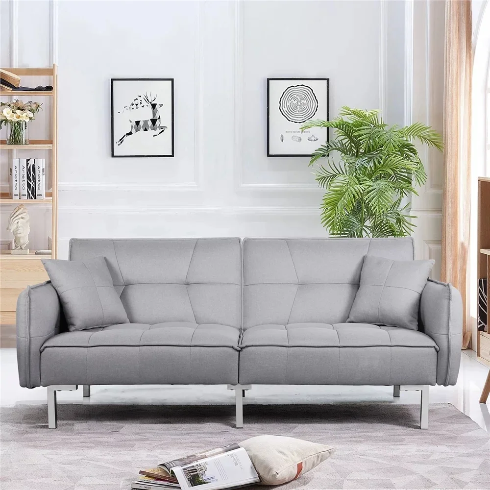 Small office sofa bed, adjustable back, dual-purpose sofa, modern simple fashion and affordable