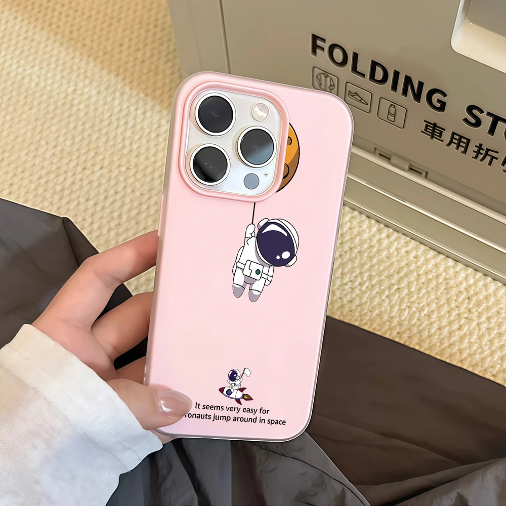 Chibi Astronaut Floating Doodle Jelly shell Phone Case For Xiaomi 14 T 17 Pro Max For XM 15 T Pro Mi 11 Lite 5G Shockproof Cover - view 4