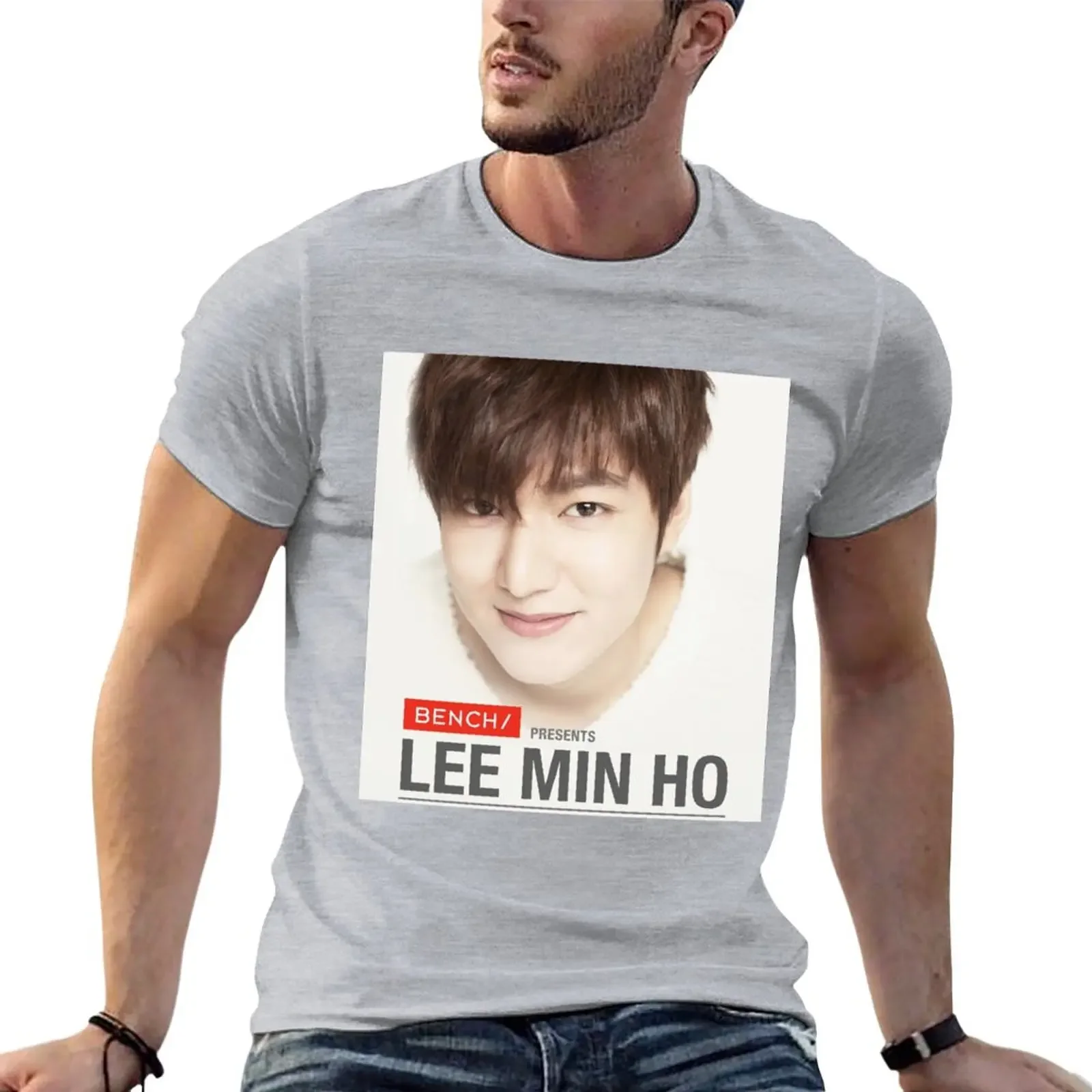 

Lee min ho T-Shirt sweat kawaii clothes new edition plain white t shirts men