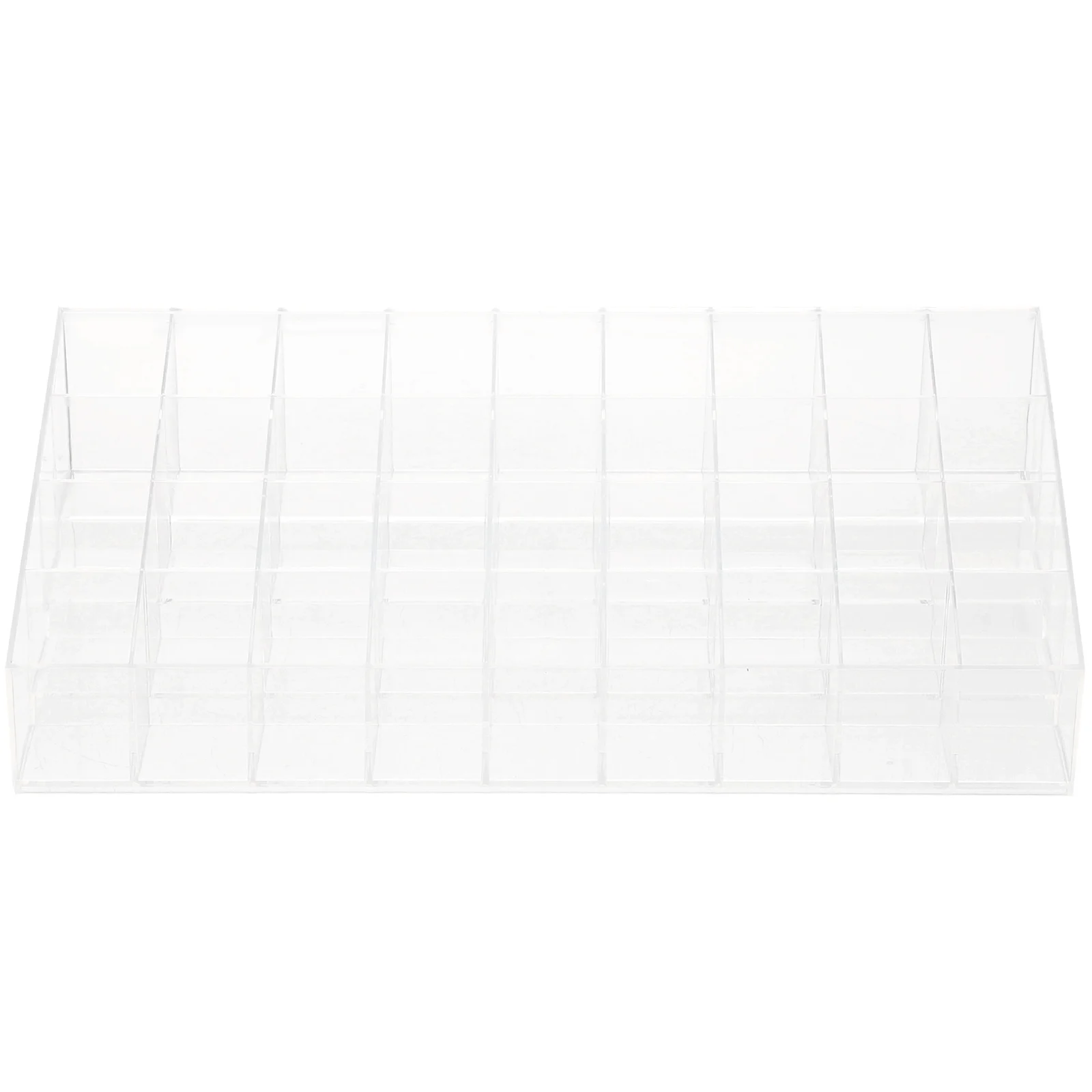 Lipstick Organizer Transparent Makeup Storage Box Large Capacity for Lip Gloss Dip Powder Desktop Holder Vanity